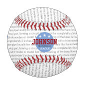 ビーズボーパーソナライズされたル 野球ボール (正面)