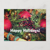 ビーズボールエバーグリーンクリスマスホリデーポストカード シーズンポストカード (正面)
