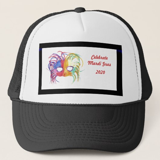 ビーズマスク –  キャップ (正面)