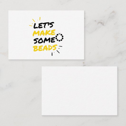 ビーズメーカー 名刺 (正面/裏面)