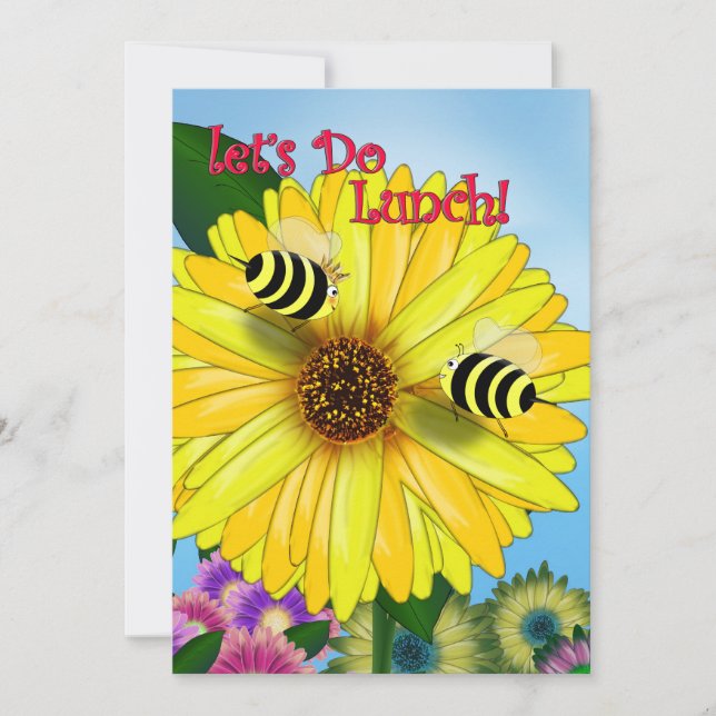 ビーズランチの日が黄色い花 (正面)