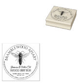 ビーズワックスウッドバターとヴィンテージクイーンハネビー ラバースタンプ (押印)