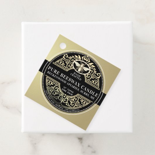 ビーズワックスキャンドルフランスのフィルレジスヘラルビービーラベル フェイバータグ (インサイチュ)