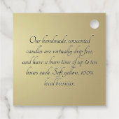 ビーズワックスキャンドルフランスのフィルレジスヘラルビービーラベル フェイバータグ (裏面)