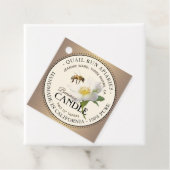 ビーズワックスキャンドルメッセージカードハネビーアンドワイルドバラ フェイバータグ (インサイチュ)