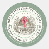 ビーズワックスハンド&キューティクルの修理と串と弓 ラウンドシール (正面)