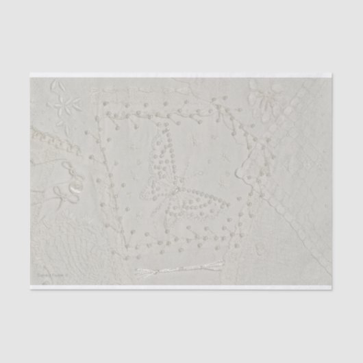 ビーズ刺繍キルト熱狂するデザインティッシュペーパー 薄葉紙 (正面)