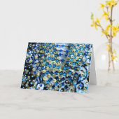 ビーズ刺繍 カード (黄色い花)