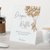 ビーズ待ちオムツラッフルベビーシャワー 台座サイン (インサイチュ)