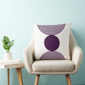 ビーズ模様(紫と白の装飾用クッション) クッション (椅子)