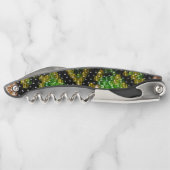 ビーズ状のヘビの皮 ソムリエナイフ (裏面)