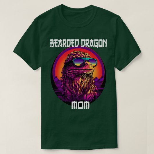 ビーズ竜ママ合成波 Tシャツ (デザイン正面)