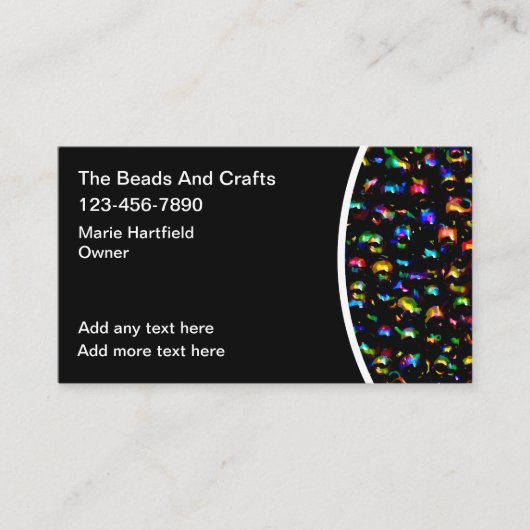 ビーズ・アート・アンド・クラフツの名刺 名刺 (正面)