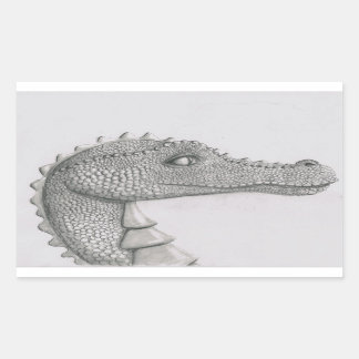 ビーズ・ドラゴン 長方形シール