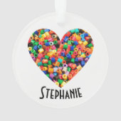 ビーズ·ラバー オーナメント (裏面)