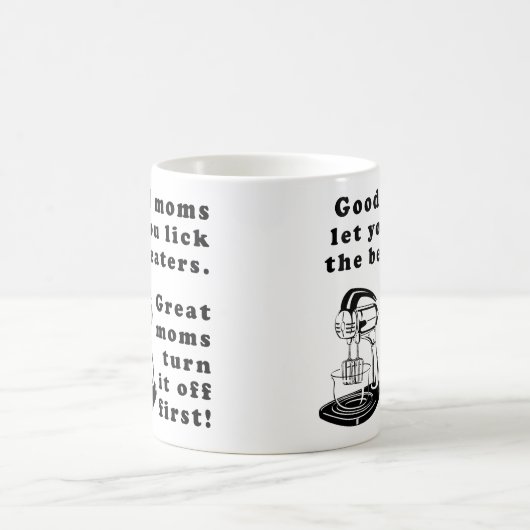 ビーターのおもしろいなお母さんの母マグを舐めて下さい コーヒーマグカップ (中央)