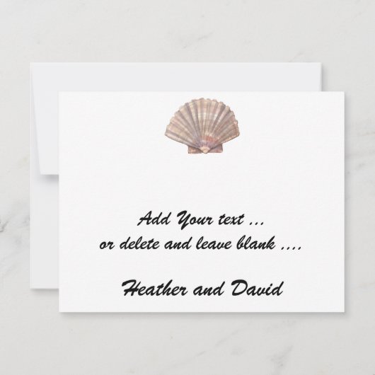 ビーチありがとう サンキューカード (裏面)