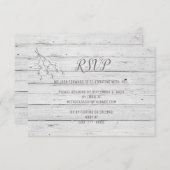 ビーチいかり宛先レスポンス/RSVPカード エンクロージャーカード (正面/裏面)