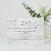 ビーチいかり宛先レスポンス/RSVPカード エンクロージャーカード (スタンド正面)