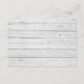 ビーチいかり宛先レスポンス/RSVPカード エンクロージャーカード (裏面)