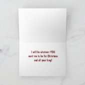 ビーチいけなまたは素敵なクリスマスの願い シーズンカード (内部)