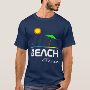 ビーチおおもしろい願いお好みのカスタマイズ可能 Tシャツ