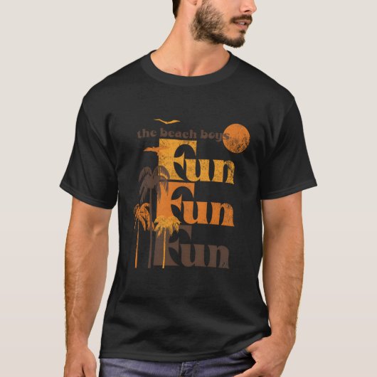 ビーチおもしろいおもしろいおもしろい Tシャツ (正面)