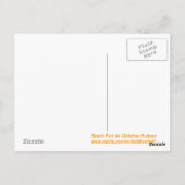 'ビーチおもしろい'はがき ポストカード (裏面)