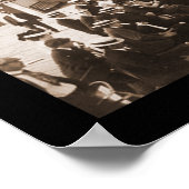 ビーチおもしろいアスベリーパークフォト1902 ポスター (角)