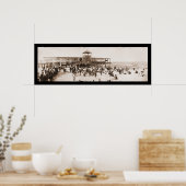 ビーチおもしろいアスベリーパークフォト1902 ポスター (キッチン)