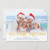 ビーチおもしろいクリスマスコースト シーズンカード (正面)