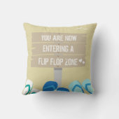 ビーチおもしろいバーチルアウトゾーン引用文 クッション (裏面)