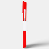 ビーチおもしろいブライトスポーティレッドホワイトサマーストライプズ Case-Mate iPhoneケース (裏面 / 左)