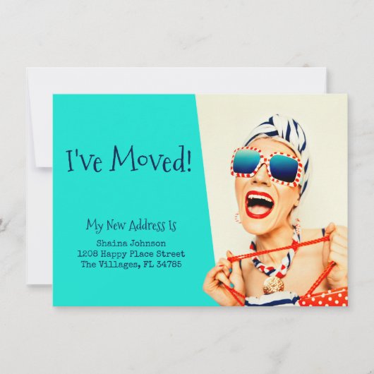 ビーチおもしろいレディ 案内状 (正面)