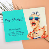 ビーチおもしろいレディ 案内状