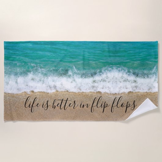 ビーチおもしろい休暇 ビーチタオル (正面)