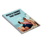 ビーチおもしろい引用文、ビールを持った男、 ノートブック (右側)