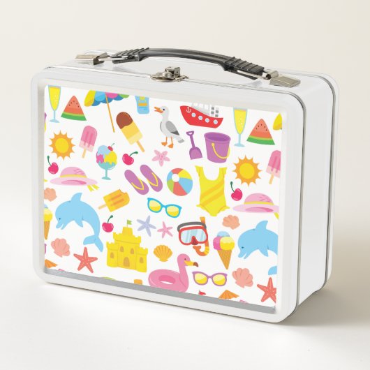 ビーチおもしろい! メタルランチボックス (正面)