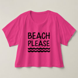 ビーチおもしろいPlease Women's Tシャツ