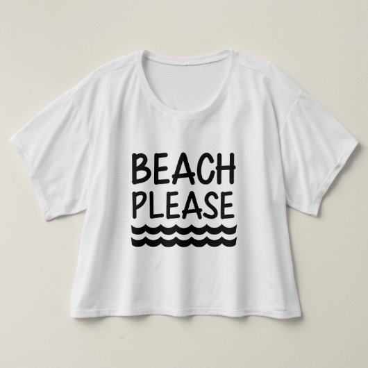 ビーチおもしろいPlease Women's Tシャツ (デザイン正面)