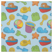 ビーチおもちゃアイコン ファブリック (見本)