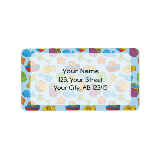 ビーチおもちゃアイコン ラベル (正面)