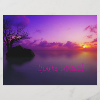 ビーチおよびグリッターの招待状 招待状