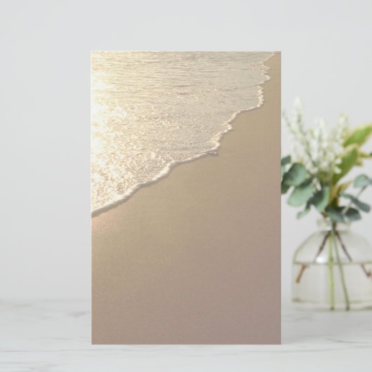 ビーチおよび海の文房具で紙やすりで磨いて下さい 便箋 (スタンド正面)