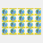 ビーチおよび海包装紙シート ラッピングペーパーシート (正面)