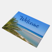 ビーチおよび海景の歓迎 ドアマット (アングル)