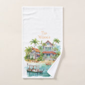 ビーチお洒落ハウス バスタオルセット (ハンドタオル)