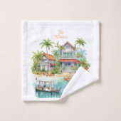 ビーチお洒落ハウス バスタオルセット (ウォッシュタオル)