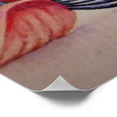 ビーチお洒落バベフラミンゴNo. 1 Art 18x24 ポスター (角)