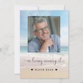 ビーチお祝い生涯写真葬儀記念館 招待状 (裏面)